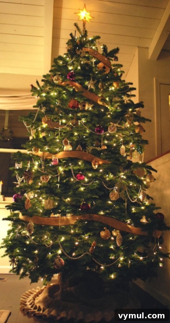 Burlap Ribbon Christmas Tree Burlap Ribbon Christmas Tree