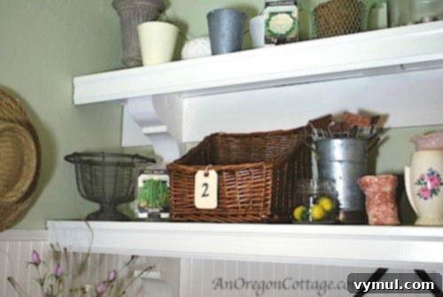 basket-on-mudroom-shelves