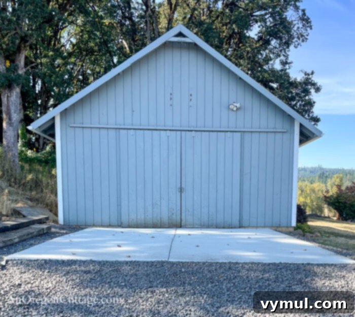Curated 54: Home Hacks & Happy Reads 7 finished concrete slab in front of a barn