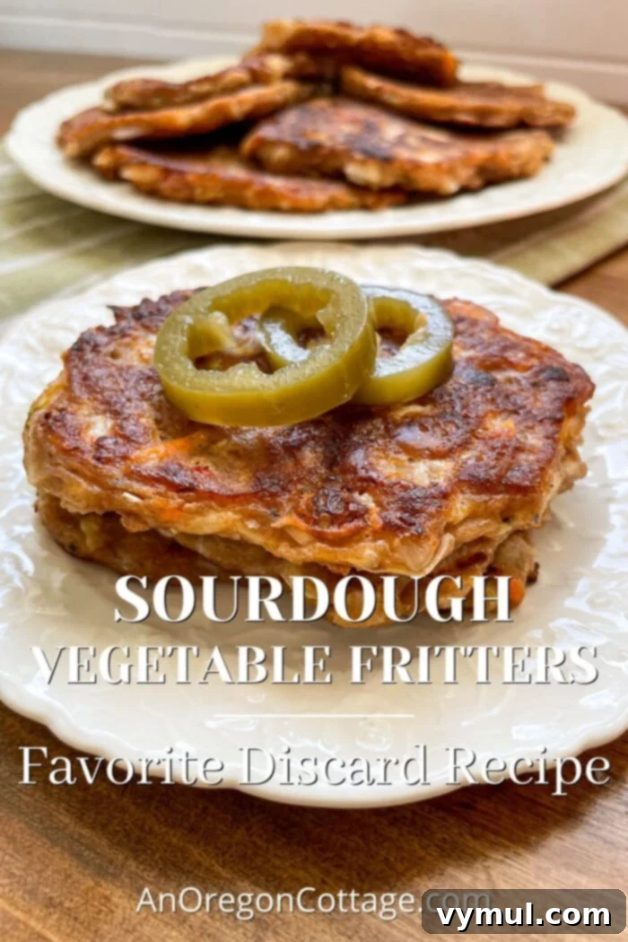 Speedy Sourdough Discard Veggie Fritters 2 sourdough vegetable fritters recipe - crispy and golden brown