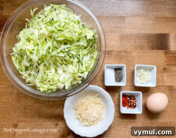 Speedy Sourdough Discard Veggie Fritters 5 Sourdough fritter spices and a single egg
