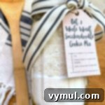 Snickerdoodle Cookie Mix Gift Jar with Wholesome Oat and Whole Wheat and Printable Tags 12 Oat-WW snickerdoodles cookie mix gift jar with spoon