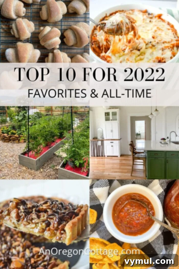 My 2022 Top Picks: Favorite Recipes, DIYs, and All-Time Hits 2 Collection of favorite recipes, gardening tips, and DIYs from 2022 alongside all-time popular posts.