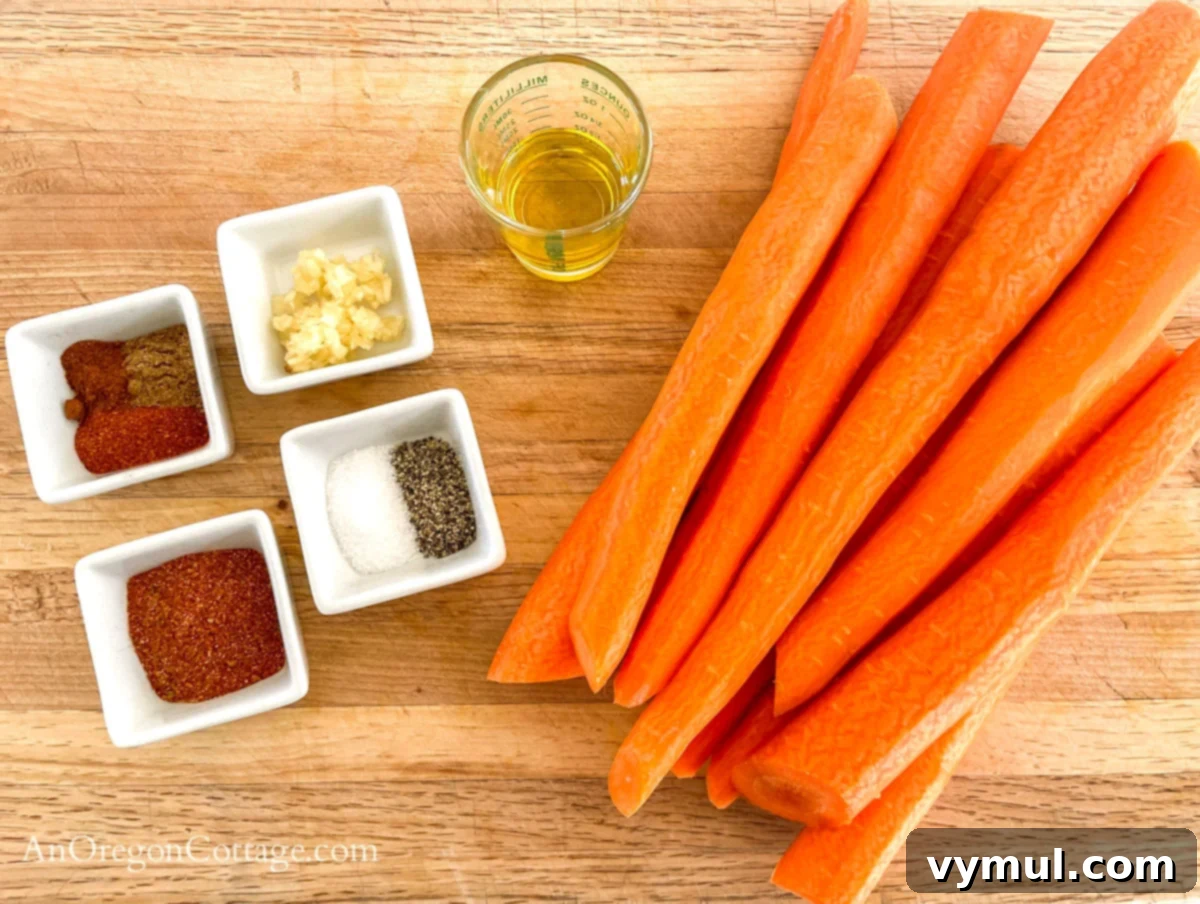 Irresistible Garlic Spiced Roasted Carrots 3 spice roasted carrots ingredients