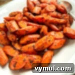 roasted carrots with spices on plate