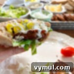 eating tuna patty pita