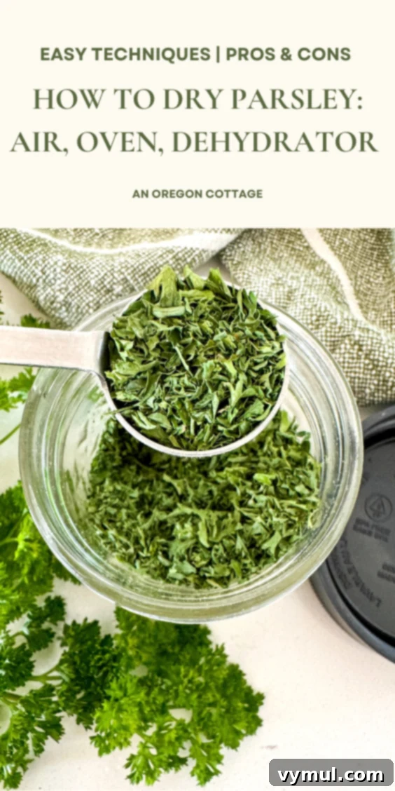 Drying Parsley Made Simple Oven Dehydrator Air 11 image to pin on Pinterest