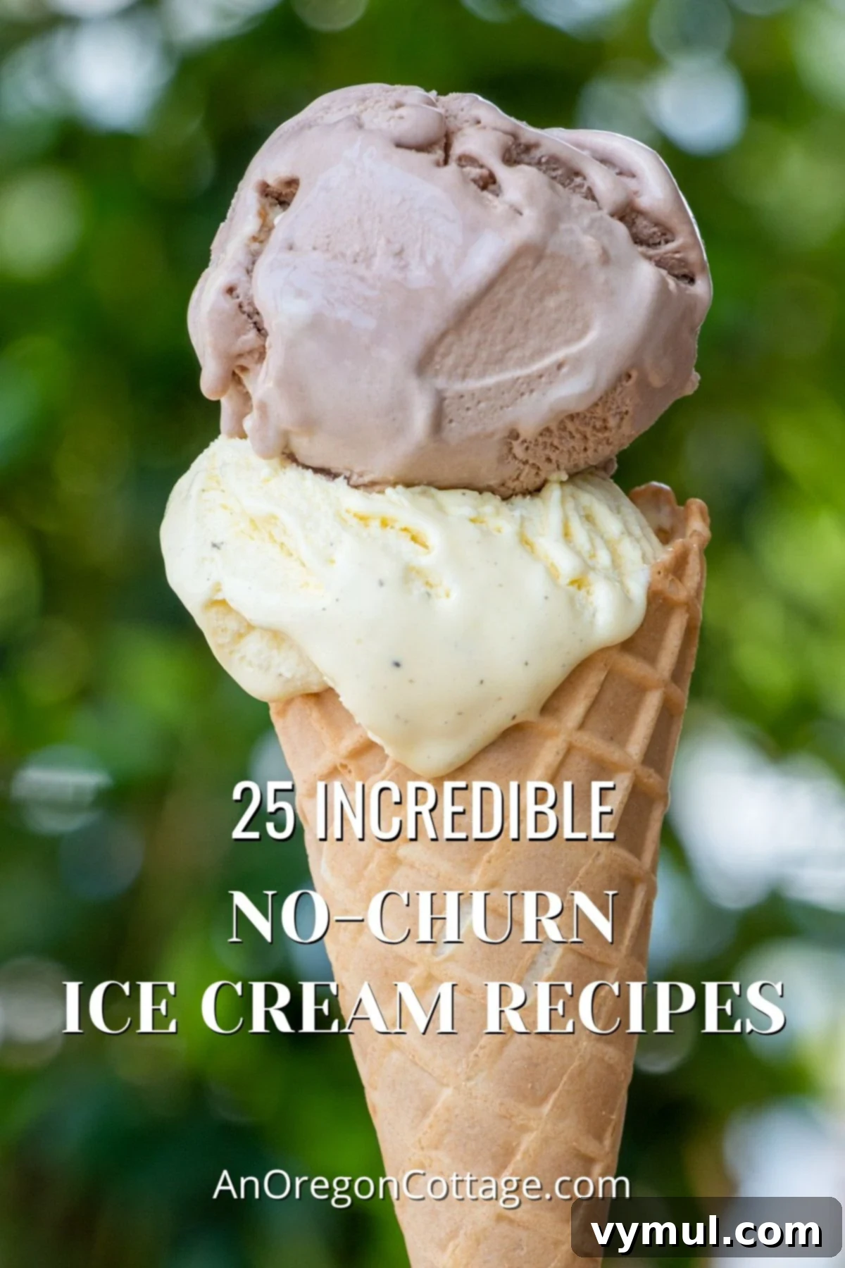 25 Irresistible No-Churn Ice Cream Treats 4 two scoop ice cream cone