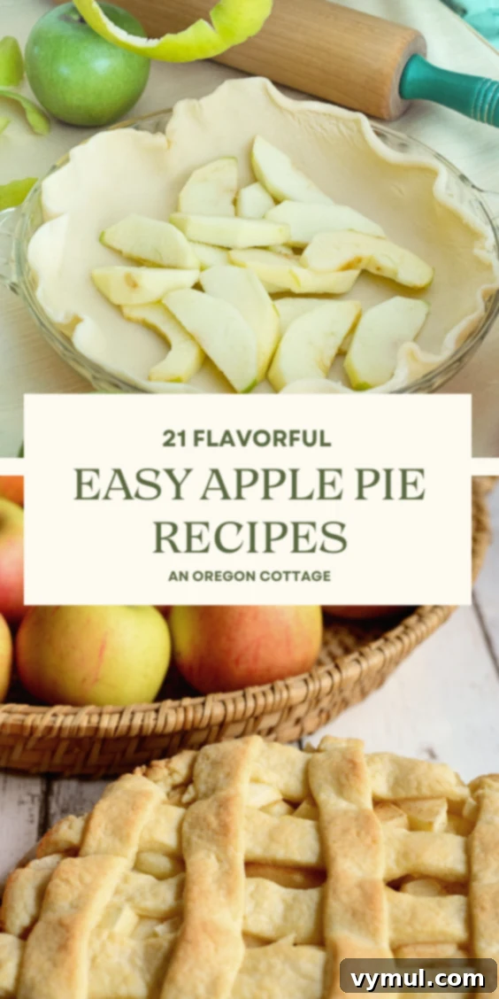 21 Simple Apple Pie Creations 4 pies and apples