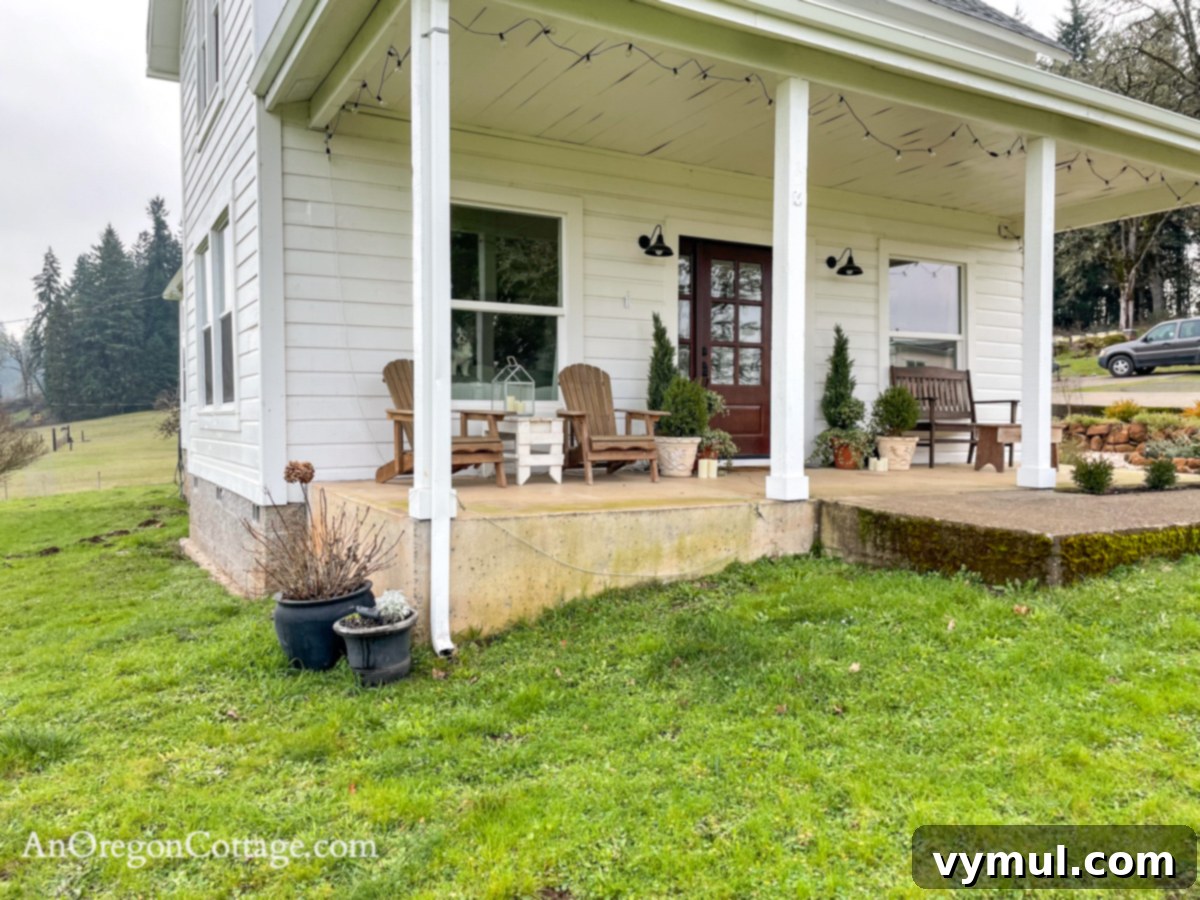 porch corner without planters