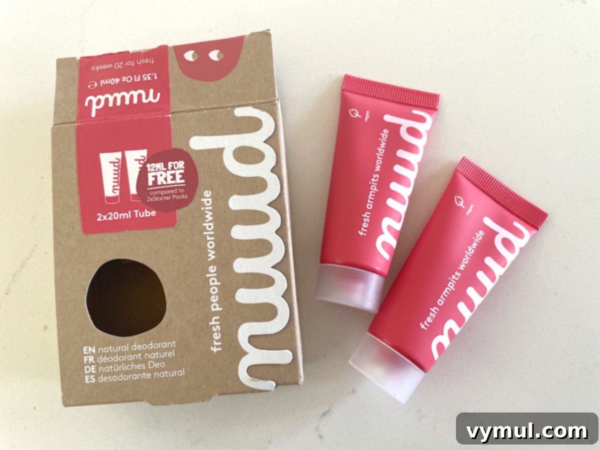 The 12 Gems of 2023 5 Two tubes of Nuud natural deodorant in a small, eco-friendly box, showcasing the minimalist packaging of the product.