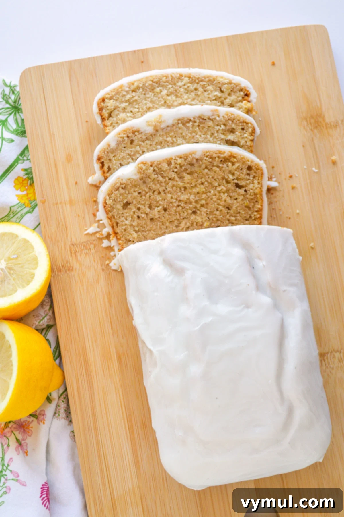 35 Clever Ways to Use Sourdough Discard 8 lemon bread on a cutting board above