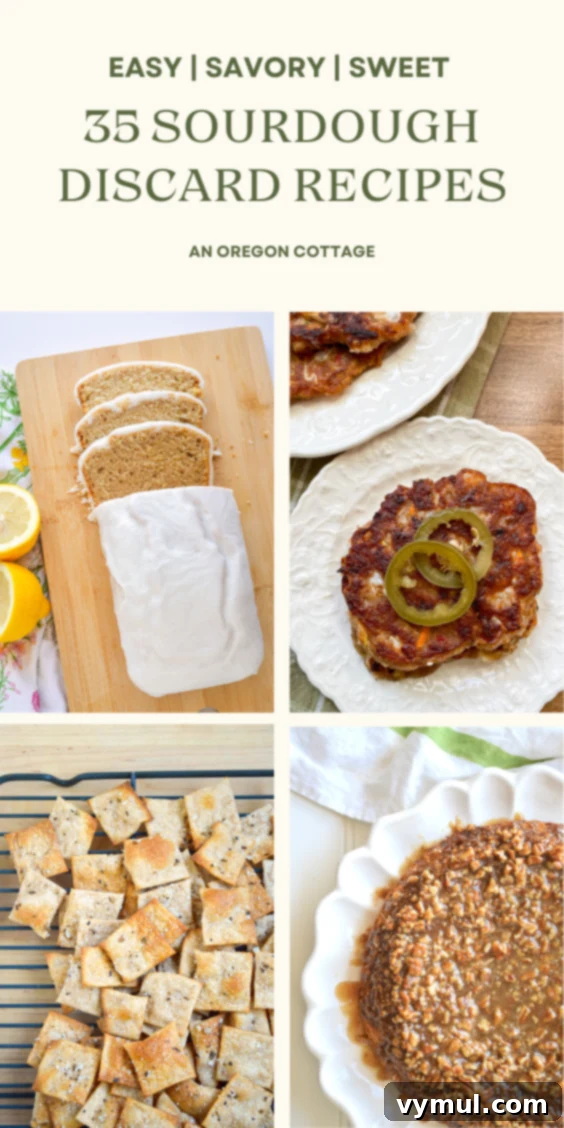 35 Clever Ways to Use Sourdough Discard 10 sourdough recipes pin