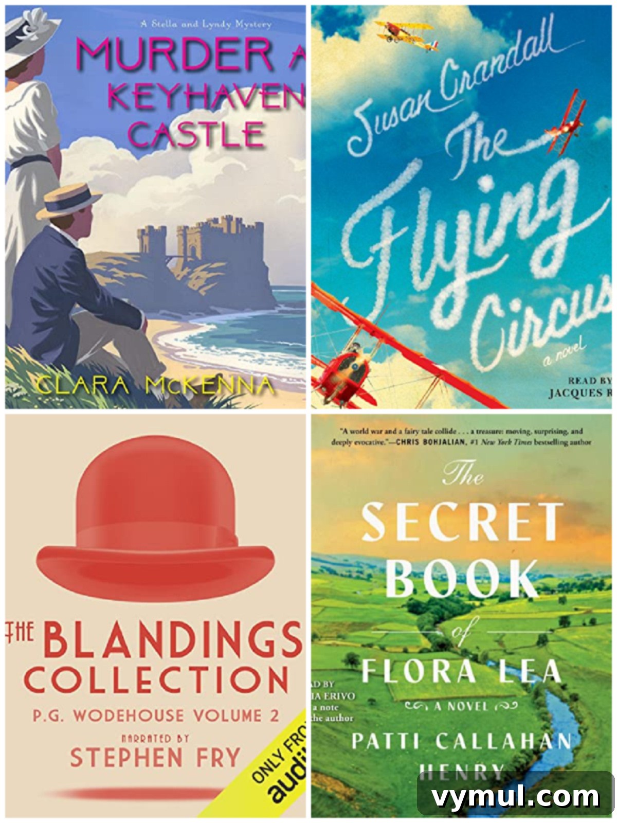 Covers of four distinct books representing a diverse reading list for the month of February.