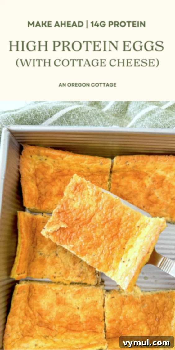 Protein-Packed Make-Ahead Cottage Cheese Eggs 11 A beautifully arranged Pinterest image featuring high protein eggs, emphasizing their appeal for healthy meal prep.