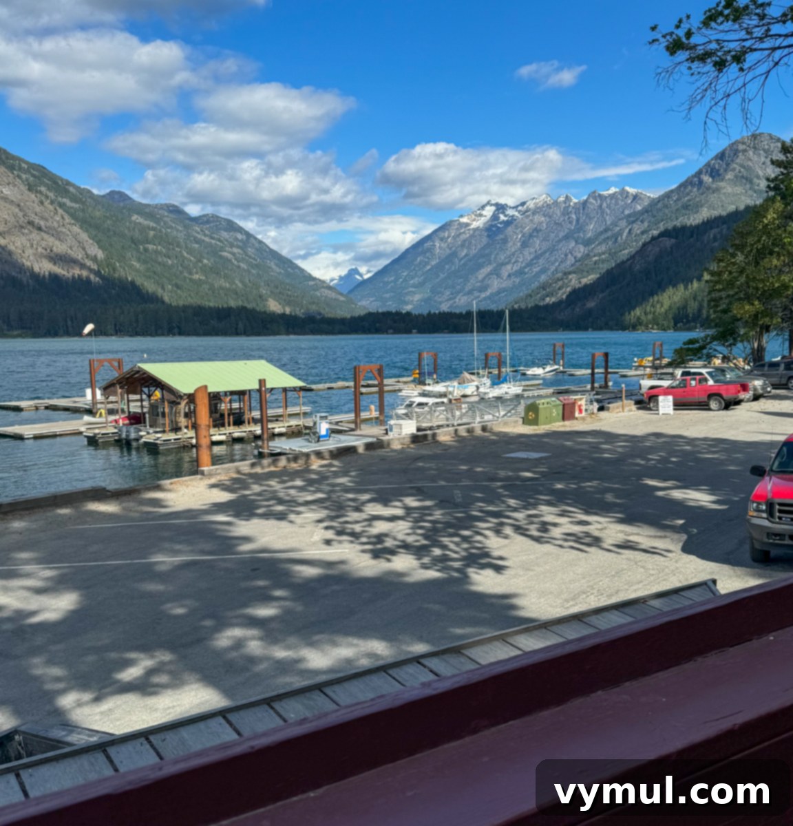 74th Edition: Peaks, Peace, and Pages 4 View of lake Chalan and mountains from Stehekin Lodge.