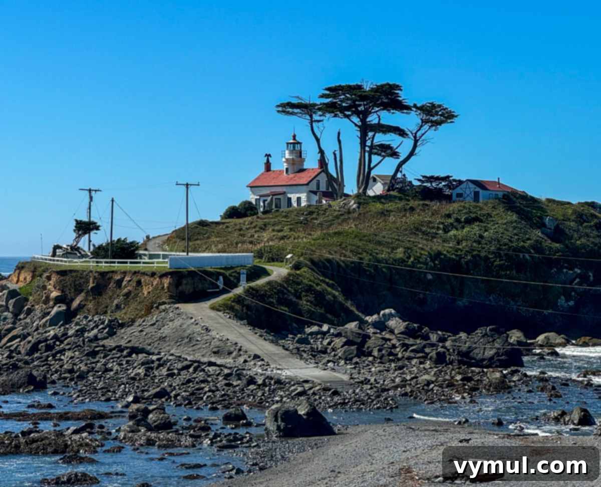 Entry 77: Crescent City Explorations, Barn Makeover, Preserved Victories, Recent Reads & Beyond 7 lighthouse on an island near shore