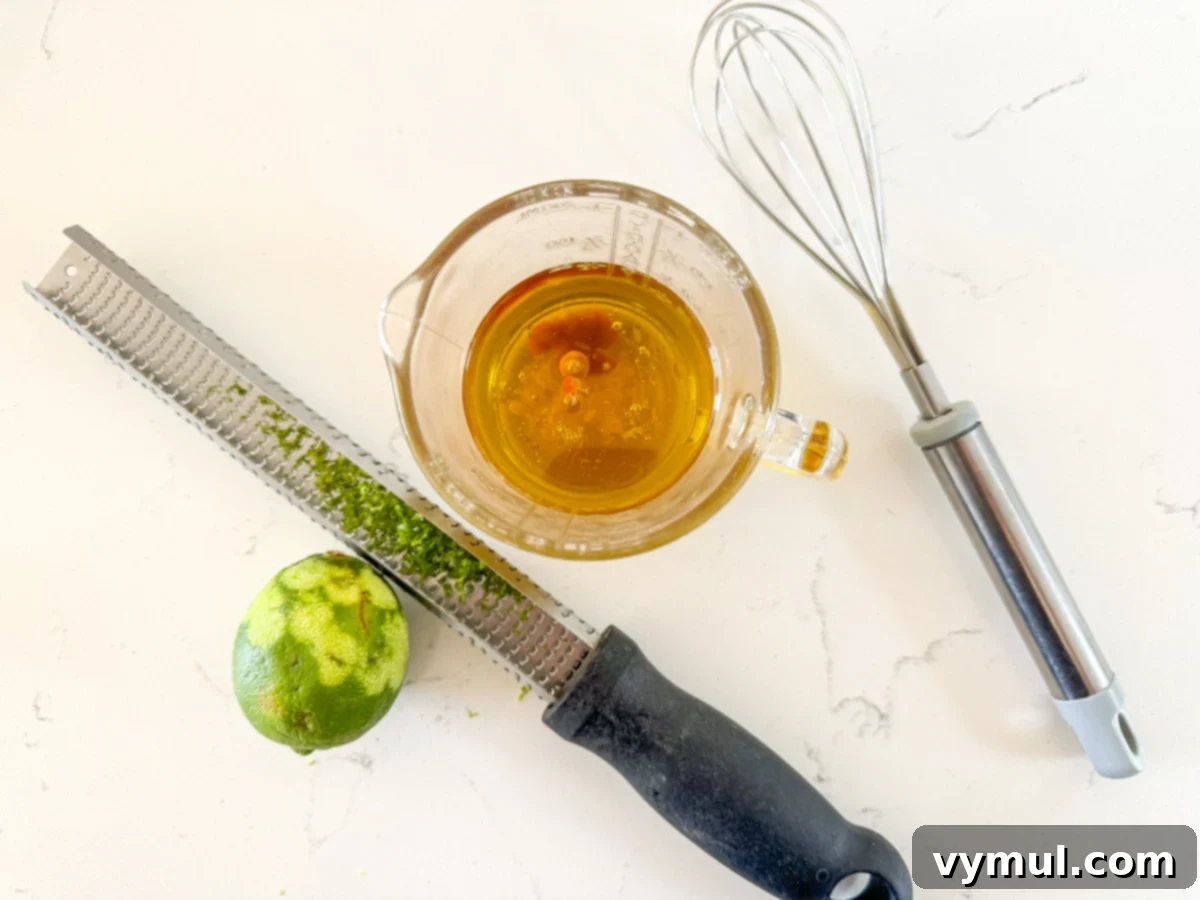 Zesty 10 Minute Black Bean and Corn Salad 4 making dressing for black bean salad