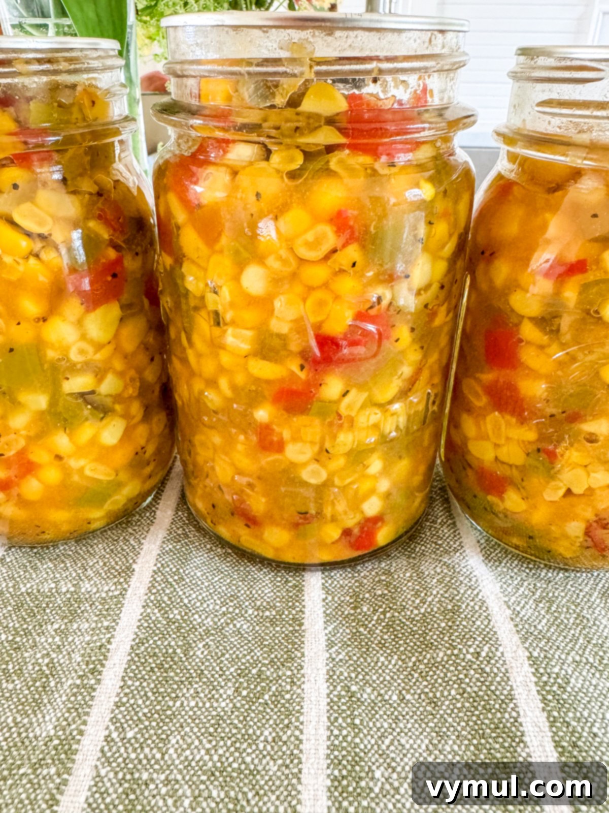 Spicy Olive Corn Relish: Water Bath Canning 3 jars of canned corn relish