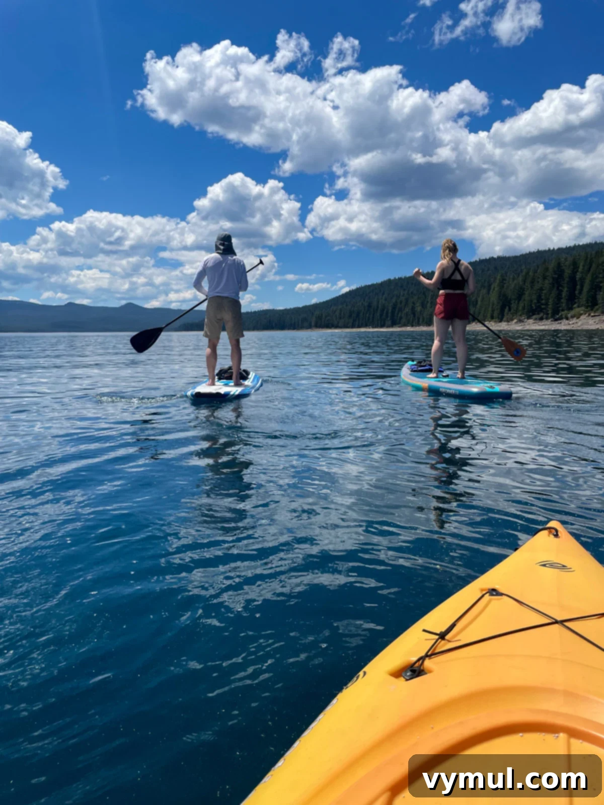2024 Review, 2025 Vision 3 family paddling on Crescent lake, Oregon, enjoying outdoor activities