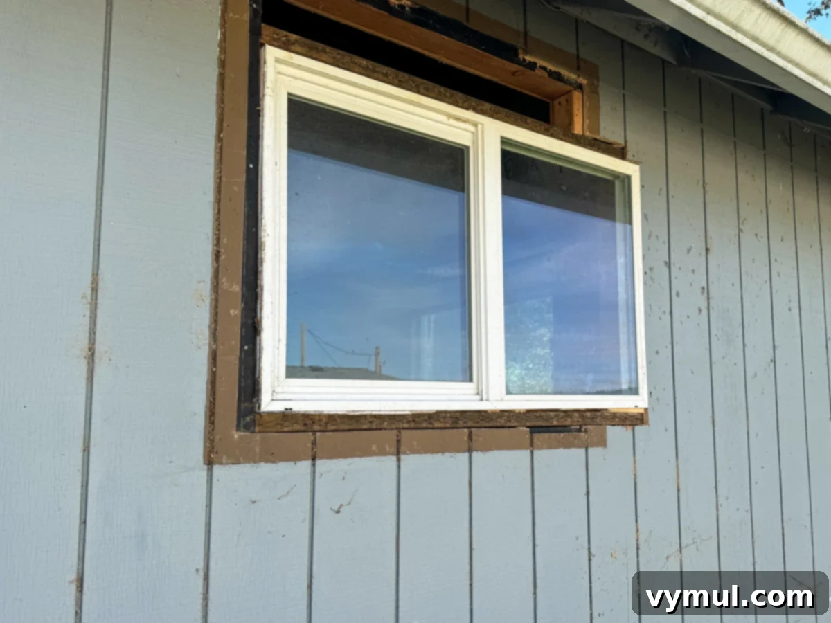 Effortless Barn Exterior Update 10 replacing side window in barn exterior makeover