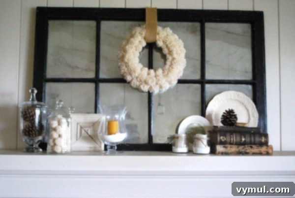 Serene Winter Home Decor 3 Quiet Winter Mantel
