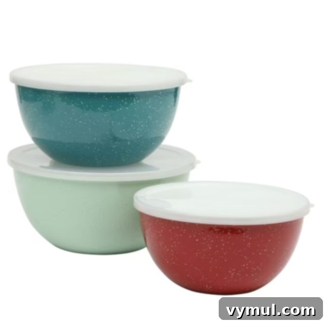 Finding Goodness: From Grand Events to Daily Delights 8 steel enamel bowls with lids