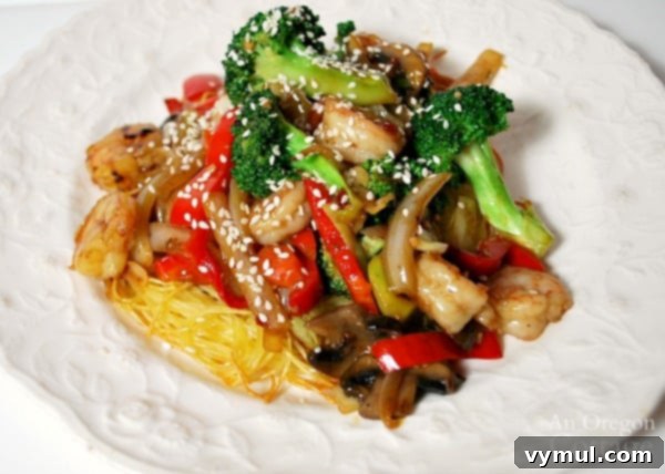 Noodle Pillow Stir Fry 3 stir fry on noodle pillows