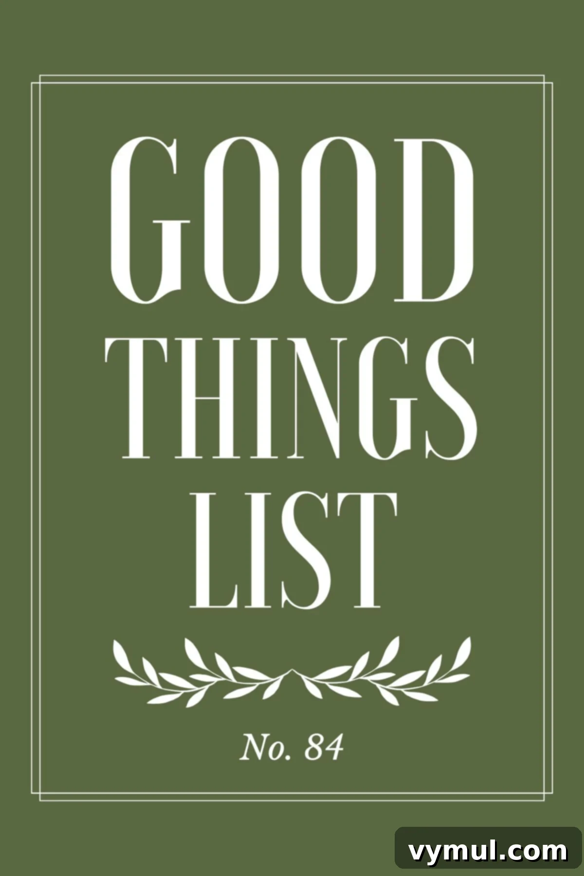 good things list title image