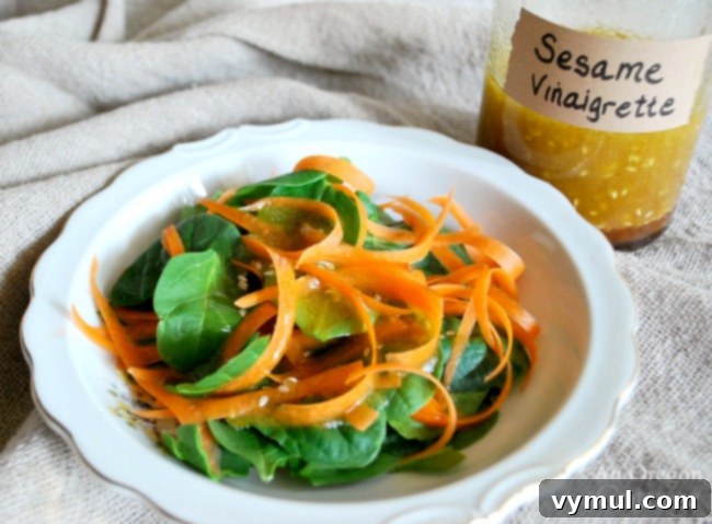 Toasted Sesame Vinaigrette & Marinade 4 Homemade Sesame Vinaigrette Salad Dressing with fresh ingredients