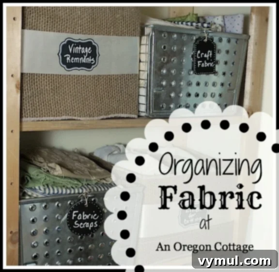 Master Your Fabric Stash 2 Organizing Fabric