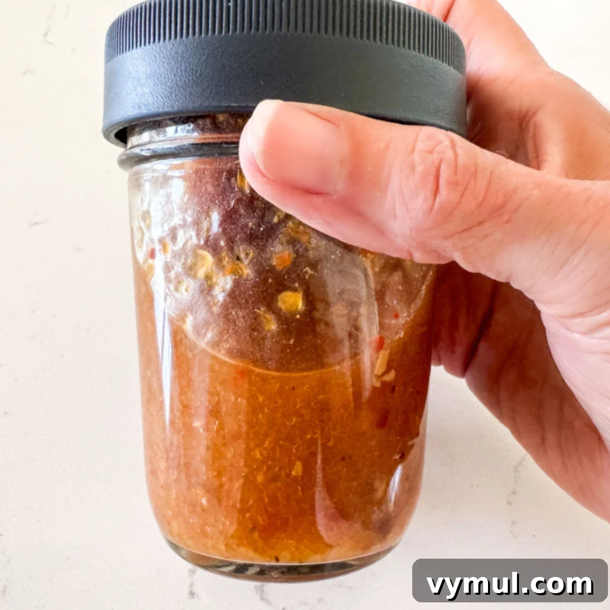 shaking up tomato vinaigrette ingredients