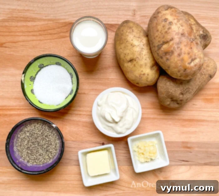 garlic mashed potatoes ingredients