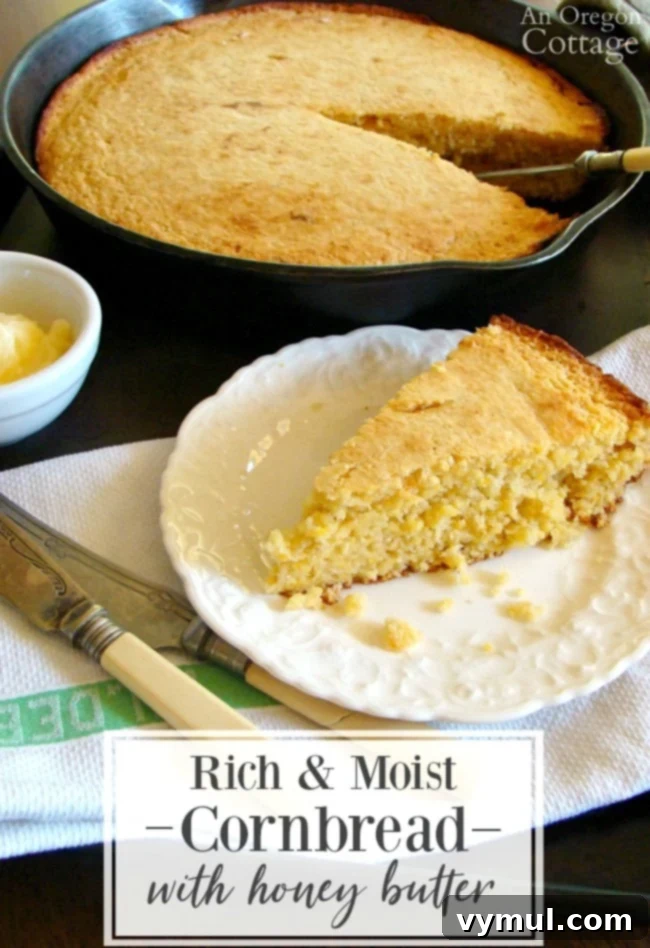 Rich Cornbread with Honey Butter