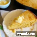 Rich Cornbread with melting butter