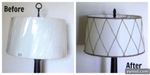 Wayfair lampshade before-after