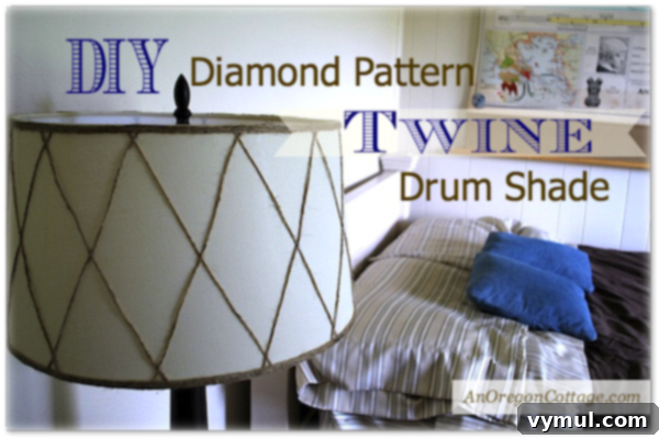 DIY Twine Lamp Shade