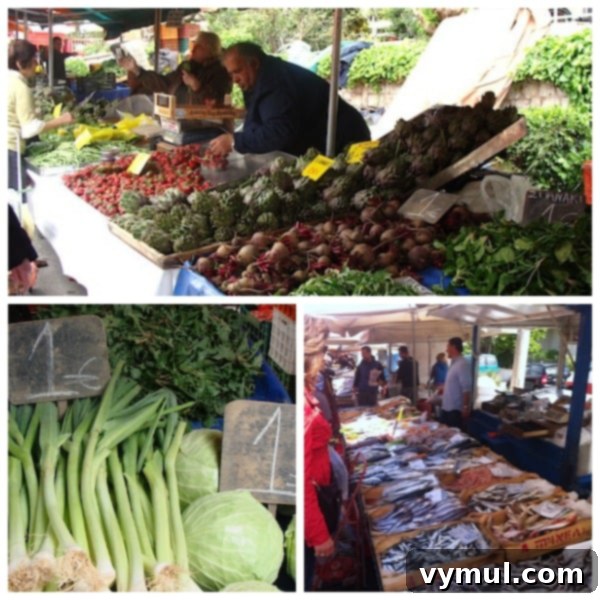 Laiki market in Greece