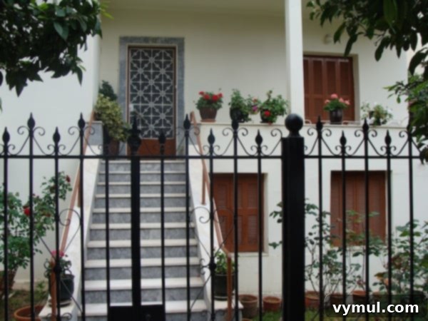 Mediterranean Muses: Greek Gardens 5 Greek filagree door with pots