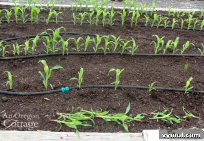 Thinning weed free corn bed