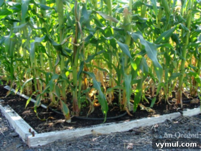 weed free corn bed in September