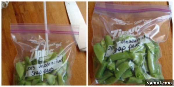 Straw Method for Freezing Peas| An Oregon Cottage