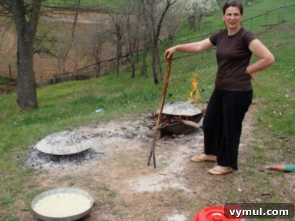 Crafting Flia: Kosovo's National Culinary Treasure 3 Making Kosova Flia