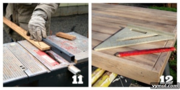 Ikea Trestle Desk: Upcycling Old Flooring for a Stylish Workspace 6 Salvaged Wood Floor Desk Edges
