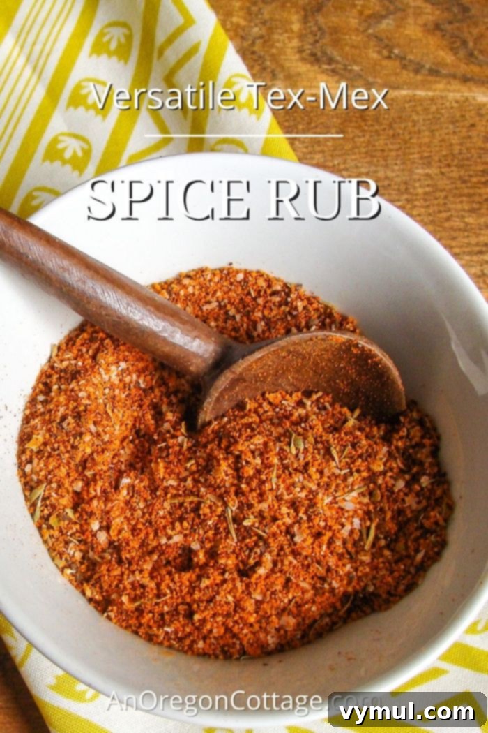Tex-Mex Spice Blend 2 Versatile Tex-Mex Spice Rub and Seasoning in a bowl, ready to use
