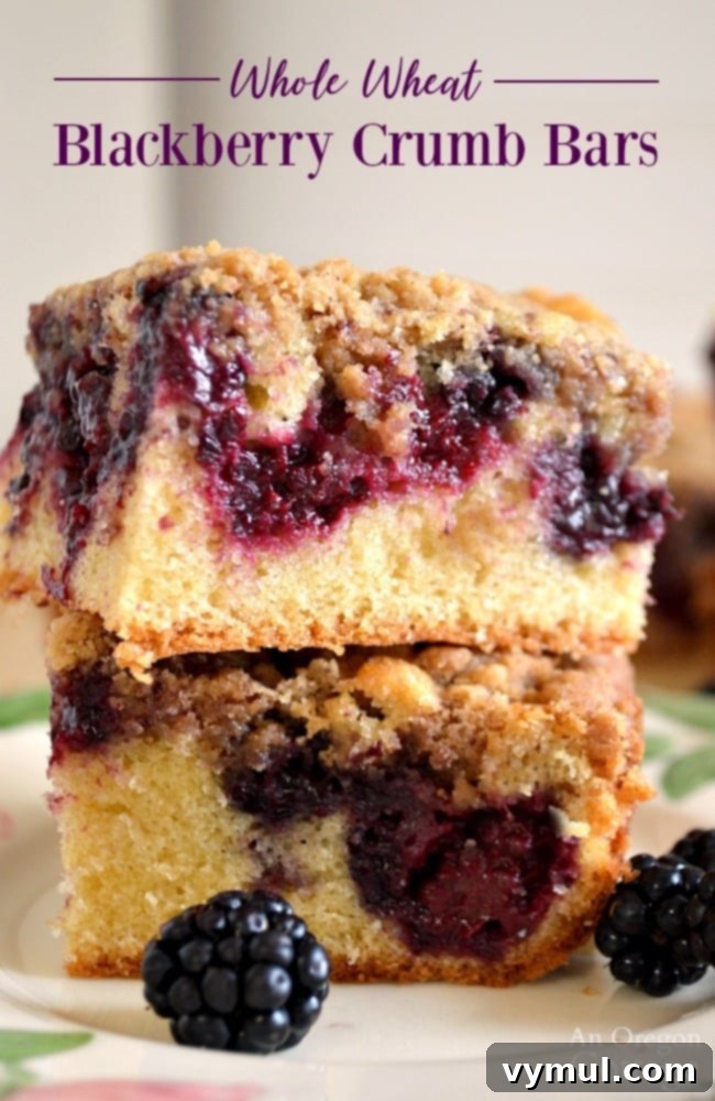 Farmhouse Blackberry Crumb Squares 9 Delicious Healthy Whole Wheat Blackberry Bars