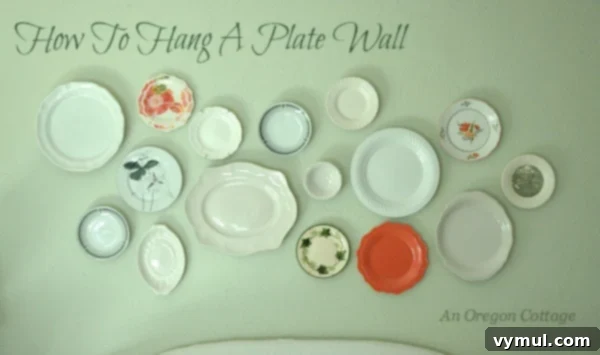 Plate Perfection: Designing a Dynamic Wall Display 2 How to Hang a Plate Wall- An Oregon Cottage