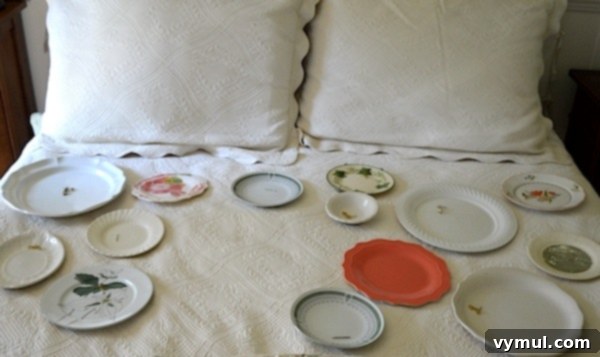 Plate Perfection: Designing a Dynamic Wall Display 5 Arranging plates- An Oregon Cottage