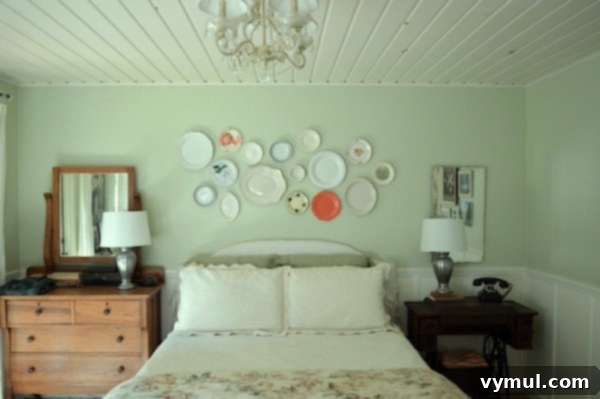 Plate Perfection: Designing a Dynamic Wall Display 7 Plate Wall at An Oregon Cottage