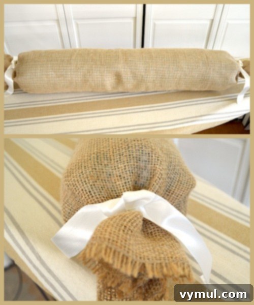 Design Journey: Lamp Glow, Plush Pillows, Cabinet Curations 4 Burlap Bolster on An Oregon Cottage